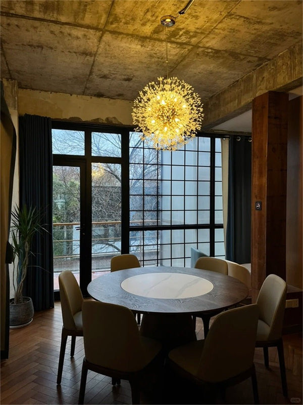 Thehouselights - 16 - Light Oversized Luxury Sputnik Firework Chandelier - Chandelier - Brass - 