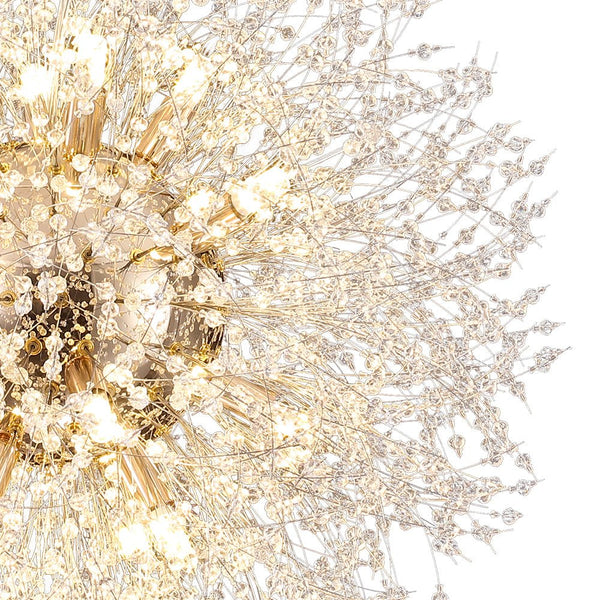 Thehouselights-16-Light Oversized Luxury Sputnik Firework Chandelier-Chandelier-Brass-