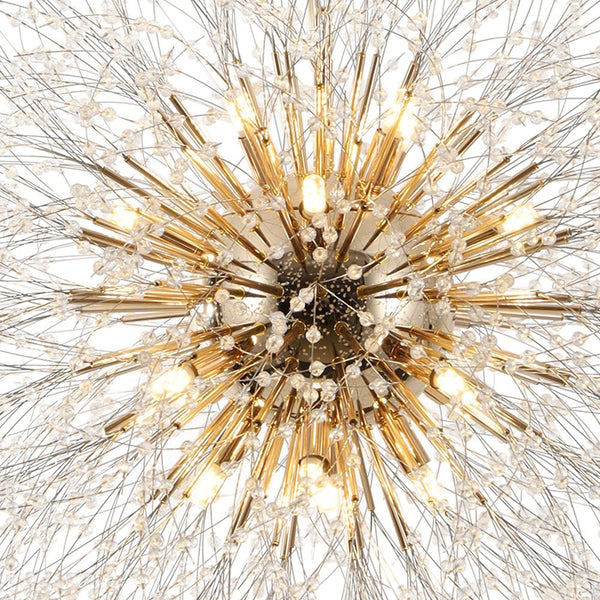 Thehouselights - 16 - Light Oversized Sputnik Firework Chandelier - Chandelier - Brass - 