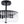 Thehouselights-2-Light Black Ribbed Glass Semi Flush Mount-Ceiling Light-2-Light-