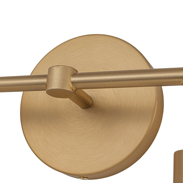 Thehouselights - 2 - Light Brass Wall Sconce with Dome Shade - Wall Lights - Brass - 