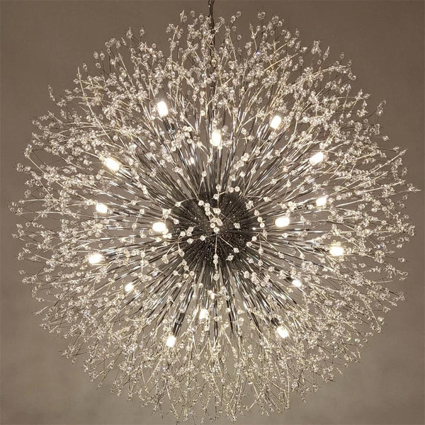 Thehouselights - 20 - Light Oversized Large Luxury Sputnik Firework Chandelier - Chandelier - Chrome - 