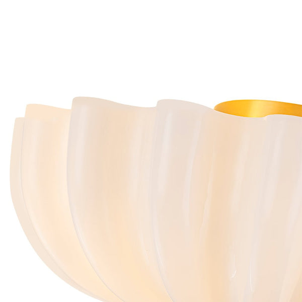 Thehouselights-3-Light Bowl Daisy Glass Semi Flush-Ceiling Light-3-Light-