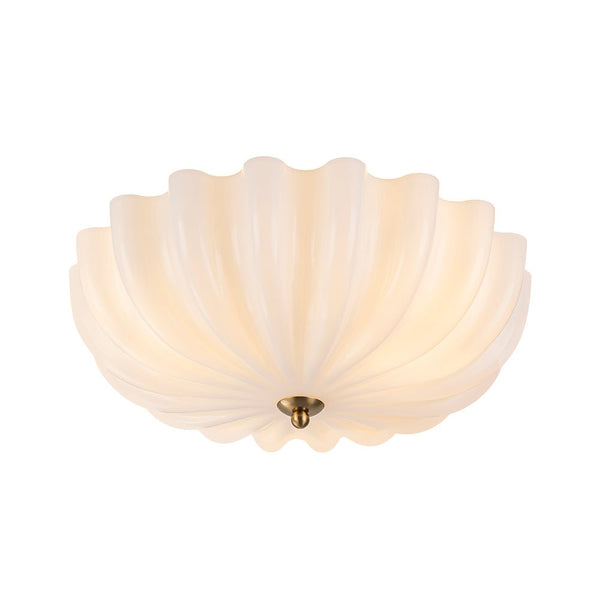 Thehouselights-3-Light Bowl Daisy Glass Semi Flush-Ceiling Light-3-Light-