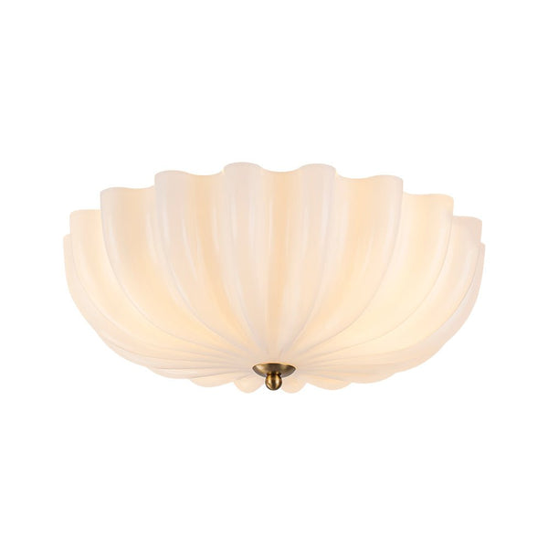 Thehouselights-3-Light Bowl Daisy Glass Semi Flush-Ceiling Light-3-Light-