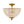 Thehouselights - 3 - Light Brass Crystal Crystal Glass Flush Mount Chandelier - Ceiling Light - Brass - 