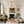 Thehouselights - 3 - Light Brass Crystal Crystal Glass Flush Mount Chandelier - Ceiling Light - Brass - 