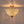 Thehouselights - 3 - Light Brass Crystal Crystal Glass Flush Mount Chandelier - Ceiling Light - Brass - 