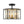 Thehouselights - 3 - Light Cage Crystal Glass Drum Semi Flush Ceiling Light - Ceiling Light - Black - 