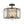 Thehouselights - 3 - Light Cage Crystal Glass Drum Semi Flush Ceiling Light - Ceiling Light - Black - 