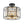 Thehouselights - 3 - Light Cage Crystal Glass Drum Semi Flush Ceiling Light - Ceiling Light - Black - 