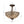 Thehouselights - 3 - Light Crystal Dark Bronze Crystal Glass Flush Mount Chandelier - Ceiling Light - Bronze - 