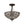 Thehouselights - 3 - Light Crystal Dark Bronze Crystal Glass Flush Mount Chandelier - Ceiling Light - Bronze - 
