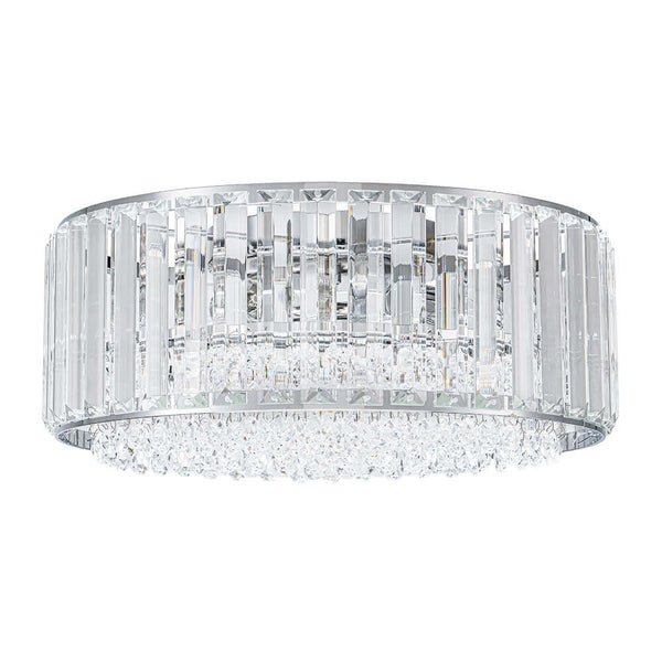Thehouselights - 3 - Light Crystal Flush Mount Ceiling Light - Ceiling Light - Black - 