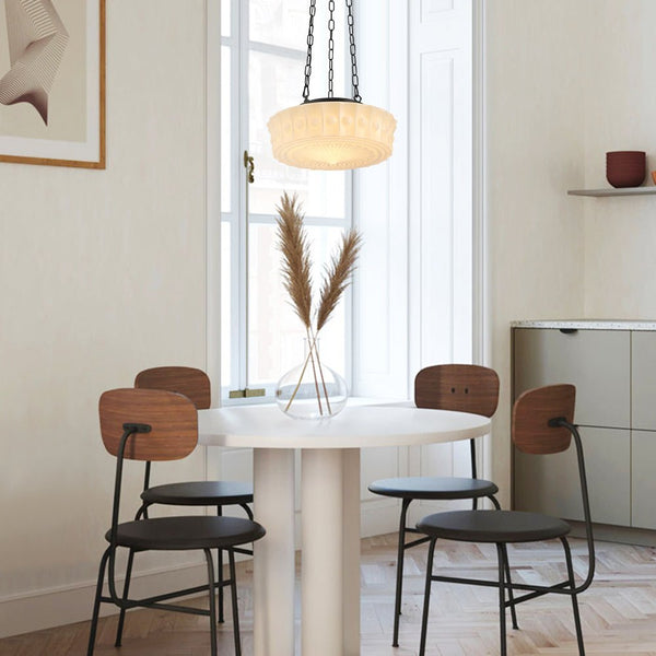 Thehouselights - 3 - Light White Ceramic Glass Pendant Light - Pendant - 3 - Light - 