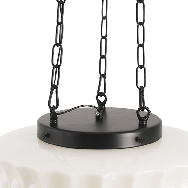 Thehouselights - 3 - Light White Ceramic Glass Pendant Light - Pendant - 3 - Light - 
