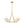 Thehouselights - 4 - Light Cone Fabric Shade Chandelier - Chandelier - Brass - 