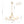 Thehouselights - 4 - Light Cone Fabric Shade Chandelier - Chandelier - Brass - 