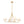 Thehouselights - 4 - Light Cone Fabric Shade Chandelier - Chandelier - Brass - 