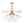 Thehouselights-4-Light Glass Sunburst Sputnik Semi-Flush Mount Chandelier-Ceiling Light-Gold-