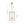 Thehouselights - 4 - Light Hammer Glass Lantern Pendant Light - Pendant - Brass - 