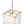 Thehouselights - 4 - Light Hammer Glass Lantern Pendant Light - Pendant - Brass - 
