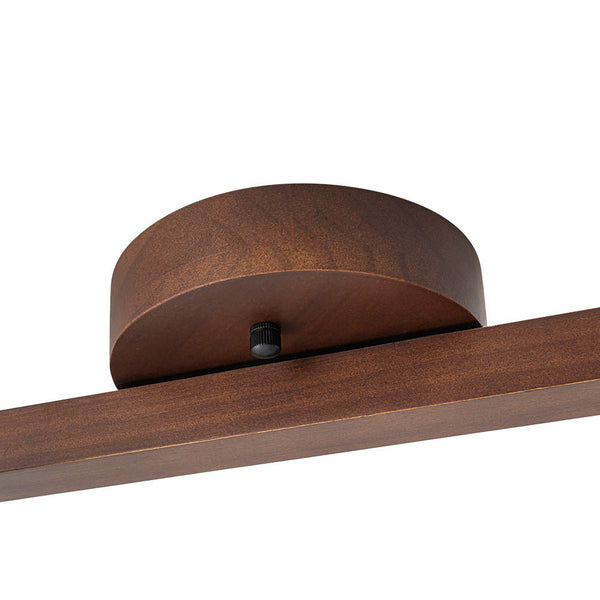 Thehouselights - 4 - Light Linear Semi Flush Light Track Light - Ceiling Light - Walnut - 