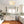 Thehouselights - 4 - Light Linen Drum Flush Mount Ceiling - Ceiling Light - Brass - 