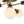 Thehouselights - 5 - Light Glass Bubble Semi Flush Mount - Chandelier - Clear Glass - 
