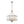 Thehouselights - 6 - Light Geometric Flower Glass Crystal Chandelier - Chandelier - Brushed Silver - 