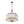 Thehouselights - 6 - Light Geometric Flower Glass Crystal Chandelier - Chandelier - Brushed Silver - 