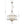 Thehouselights - 6 - Light Geometric Flower Glass Crystal Chandelier - Chandelier - Brushed Silver - 