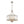 Thehouselights - 6 - Light Geometric Flower Glass Crystal Chandelier - Chandelier - Brushed Silver - 