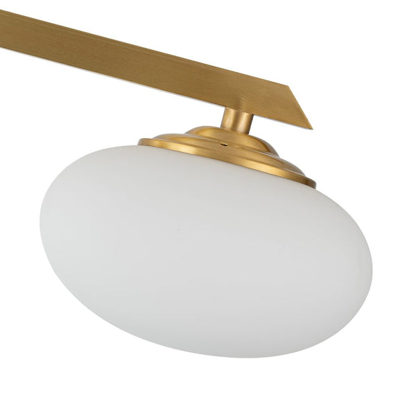 Thehouselights - 6 - Light Glass Branching Sputnik Semi Flush Chandelier - Chandelier - 6 - Light - 