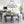 Thehouselights - 6 - Light Ice Glass Linear Island Chandelier - Chandelier - Black - 