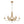 Thehouselights - 6 - Light Modern Brass Candle Chandelier - Chandelier - Brass - 