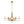 Thehouselights - 6 - Light Modern Brass Candle Chandelier - Chandelier - Brass - 