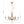 Thehouselights - 6 - Light Modern Brass Candle Chandelier - Chandelier - Brass - 