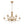 Thehouselights - 6 - Light Modern Brass Candle Chandelier - Chandelier - Brass - 