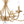 Thehouselights - 6 - Light Modern Brass Candle Chandelier - Chandelier - Brass - 