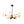 Thehouselights - 6/8/12 - Light Mid - Century Modern Opal White Glass Globe Chandelier - Chandelier - 12 - Light - Black