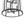 Thehouselights - 8 - Light Cylinder 2 - Tier Glass Chandelier Pendant Light - Pendant - Black - 