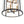 Thehouselights - 8 - Light Cylinder 2 - Tier Glass Chandelier Pendant Light - Pendant - Black - 