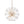 Thehouselights-8-Light Glass Sunburst Sputnik Chandelier-Chandelier-Gold-