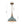 Thehouselights - Antique Blue Patina Metal Dome Pendant Light - Pendant - M - 