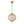 Thehouselights - Antique Brass Crystal Orb Chandelier - Chandelier - 1 - Light - 