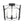 Thehouselights - Antique Lantern Cage Semi Flush Mount - Ceiling Light - Black - 
