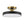 Thehouselights - Black LED Acrylic Drum Semi Flush Mount Ceiling Light - Ceiling Light - Black - 