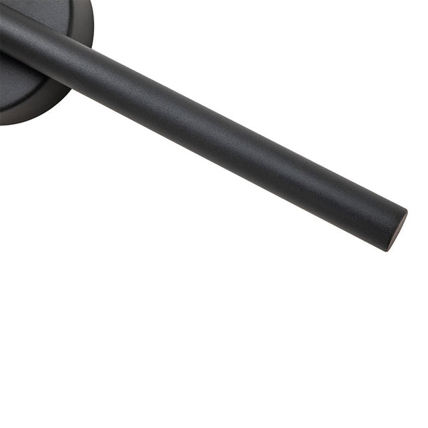 Thehouselights-Black LED Armed Wall Sconce-Wall Lights-Black-