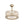 Thehouselights - Blade Crystal Ceiling Fan with Remote Semi Flush Mount - Ceiling Light - Gold - 